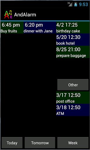 NewAlarm Alarm Calendar Screenshot 1