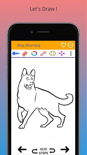 How to Draw Dog Step by Step Screenshot 16