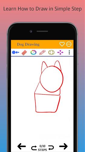 How to Draw Dog Step by Step Screenshot 1 