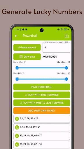 LottoGen - USA Lottery Numbers Screenshot 3