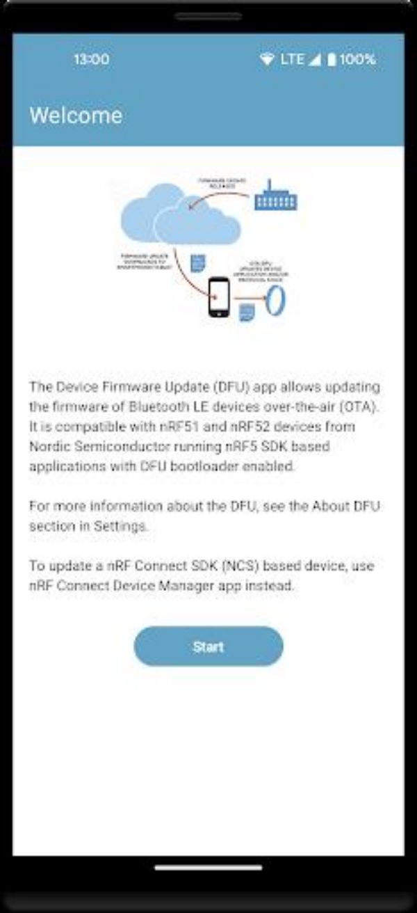 nRF Device Firmware Update Screenshot 3 