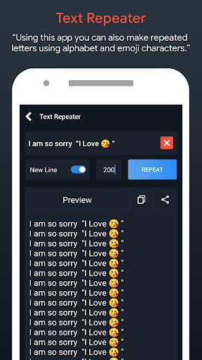 Text Repeater : Stylish Fonts Screenshot 1