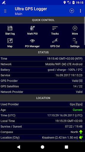 Ultra GPS Logger Lite Screenshot 2