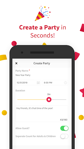 Party n Event Invitation Maker by Party Signup Screenshot 1