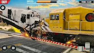 Train Vs Giant Pit Crash Games Screenshot 4