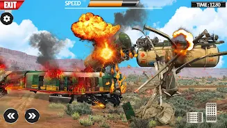 Train Vs Giant Pit Crash Games Screenshot 2