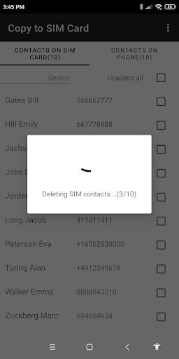 Copy to SIM Card Screenshot 3 