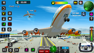 Robot Pilot Airplane Games 3D Screenshot 3 