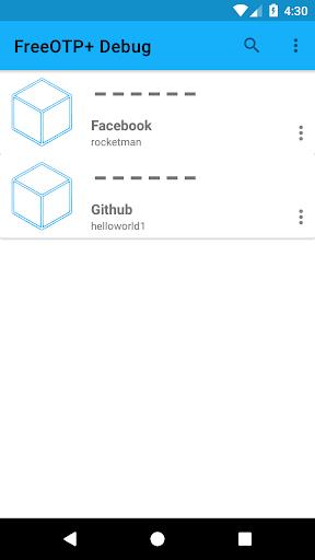 FreeOTP+ (2FA Authenticator) Screenshot 1 