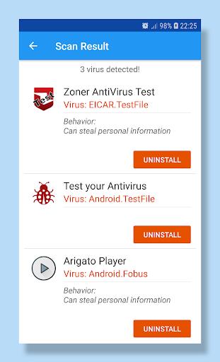 1 Antivirus: one Click to Scan Screenshot 3 