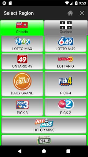 Lotto Number Generator Canada Screenshot 1 