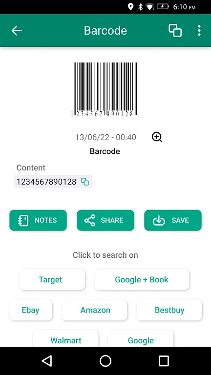 Barcode & QR code scanner Screenshot 1 