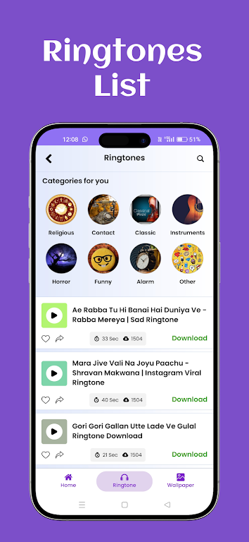 MobApp Ringtone Wallpaper 2024 Screenshot 1 