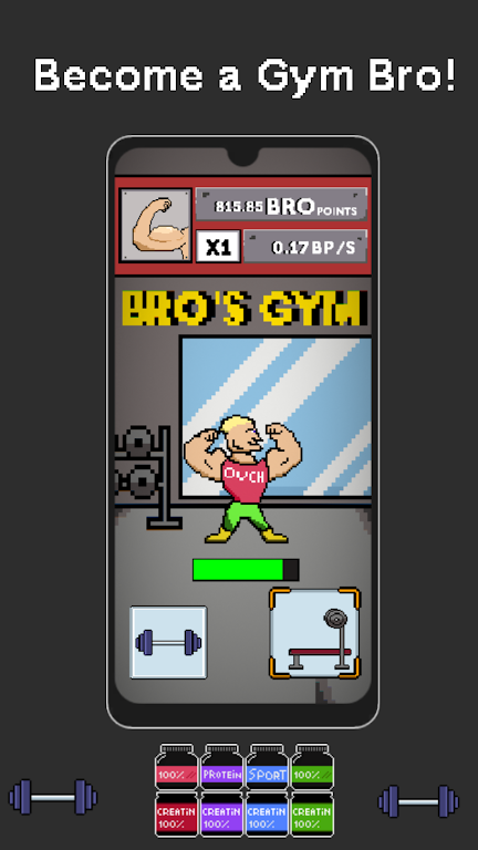 Gym Bro: Idle Sim Screenshot 1