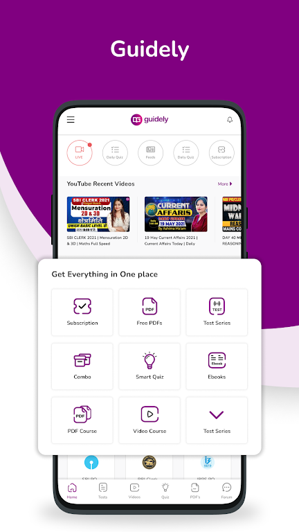 Guidely Exam Preparation App Screenshot 1 
