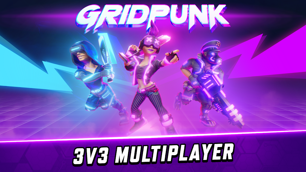 Gridpunk Battle Royale 3v3 PvP Screenshot 7 