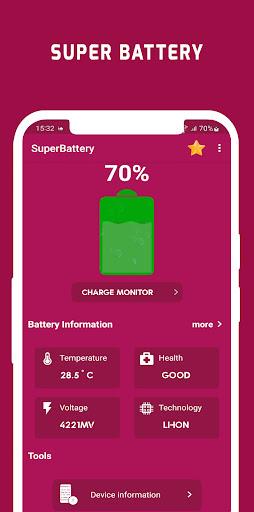 SuperBattery & Charge Monitor Screenshot 1