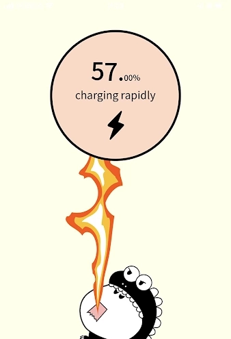 Pika Charging show charging animation Screenshot 1