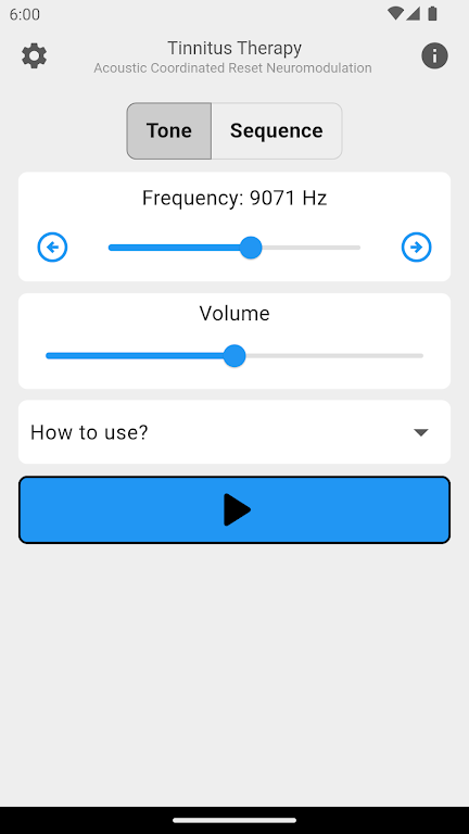 Tinnitus Therapy - ACRN Screenshot 1