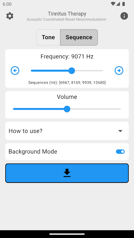 Tinnitus Therapy - ACRN Screenshot 2