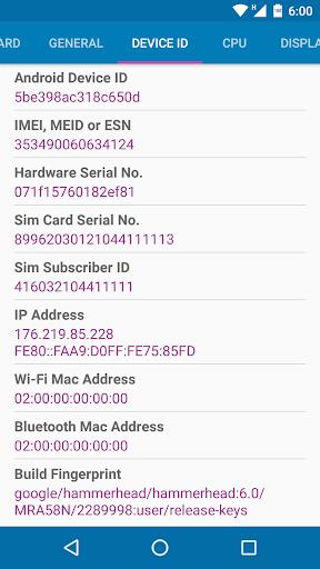 Device Info Screenshot 3