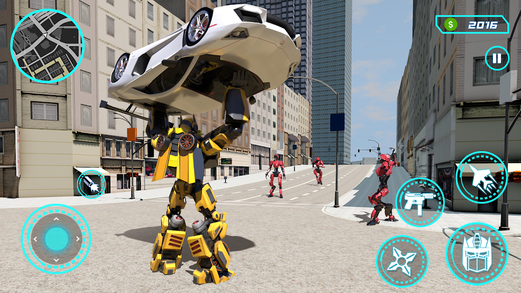 Robot Car Transformation Game Screenshot 2 