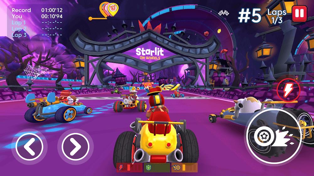 Starlit On Wheels: Super Kart Screenshot 2