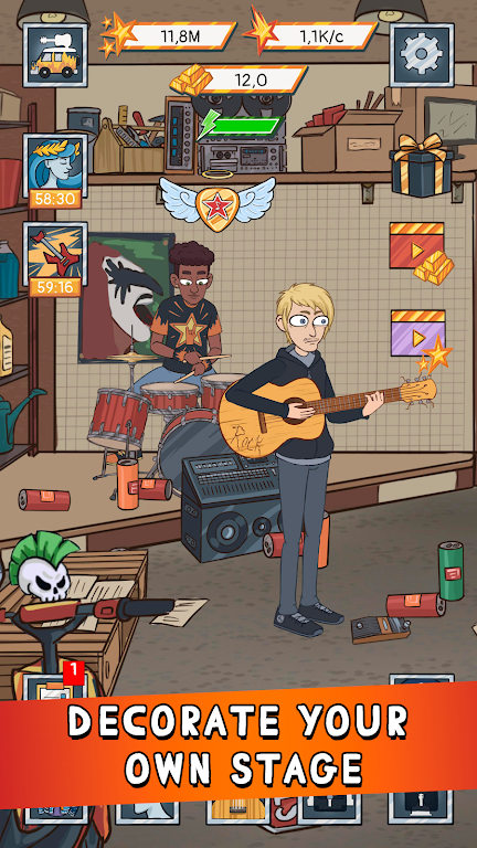 I am Rock Star idle clicker Screenshot 4 