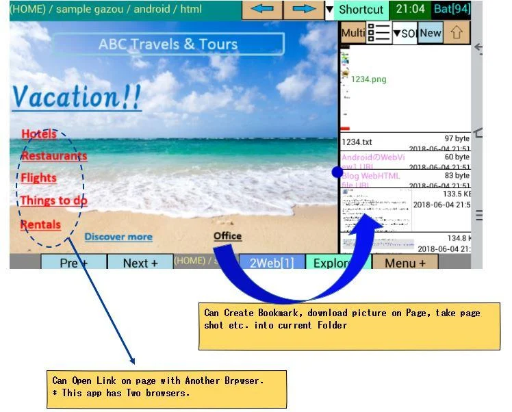 Web Explorer 999 Screenshot 4 