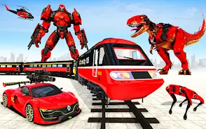 Dino Robot Car Transform Games Screenshot 2