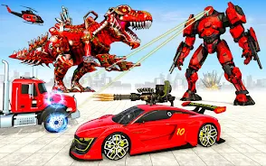 Dino Robot Car Transform Games Screenshot 1 