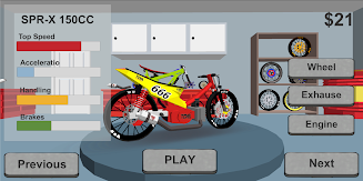 Indonesia Drag Bike Racing 3D Screenshot 1