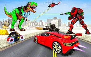 Dino Robot Car Transform Games Screenshot 3 