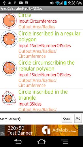 AreaCalculator byNSDev Screenshot 2