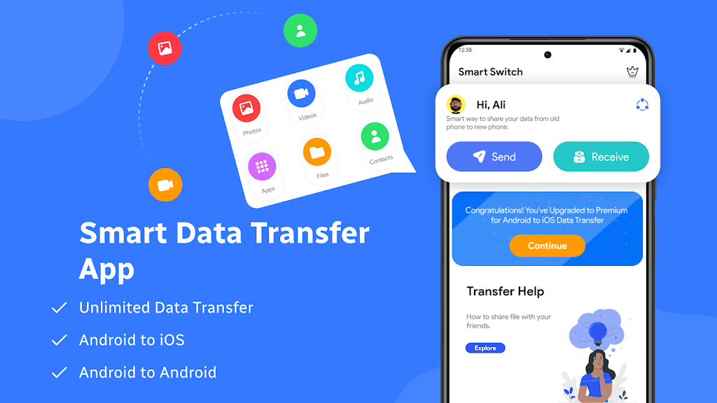 Switch Mobile - Data Transfer Screenshot 1 