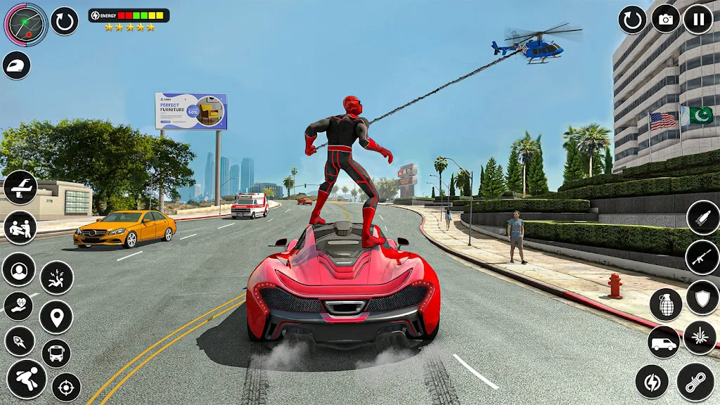 Spider Rope Games - Crime Hero Screenshot 1