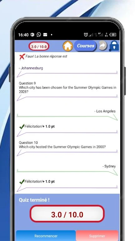 Olympic Games Quiz Screenshot 4