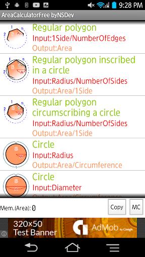 AreaCalculator byNSDev Screenshot 1 