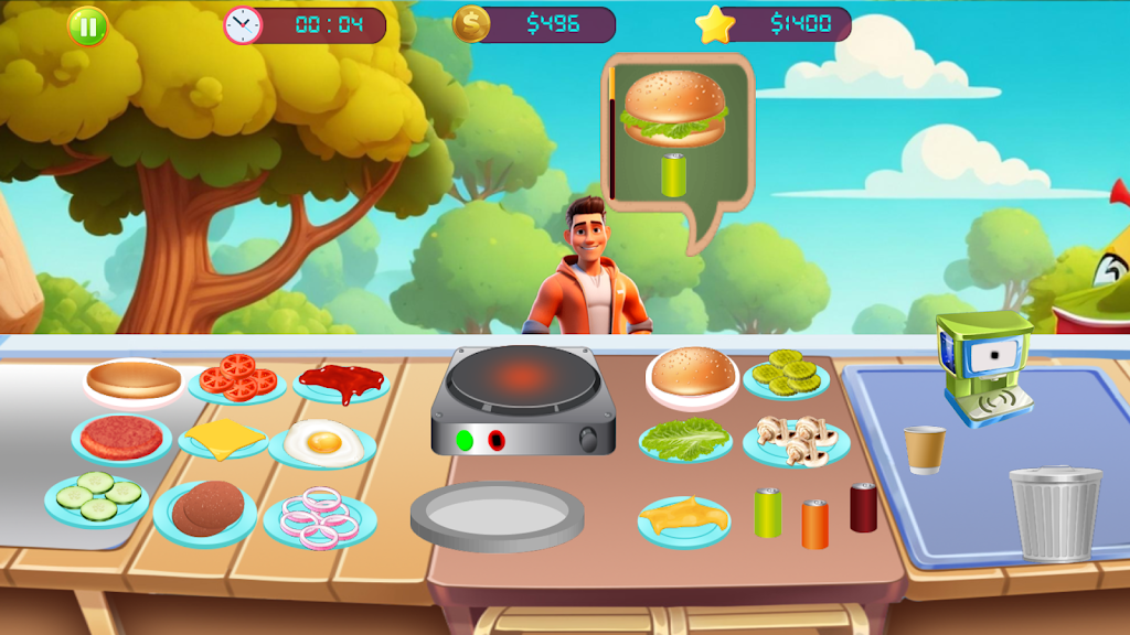 Burger Maker:Cooking Chef Game Screenshot 3 