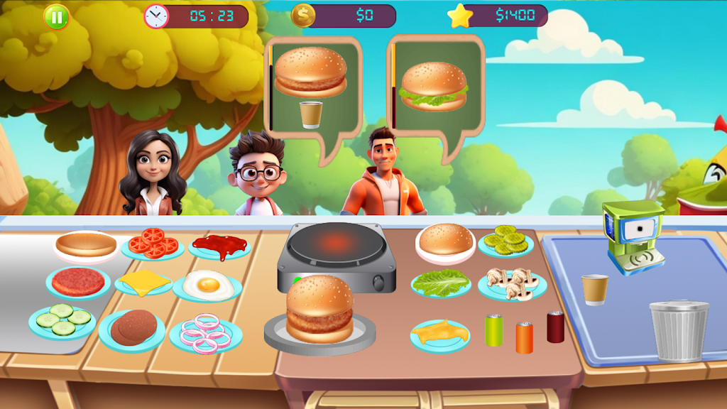 Burger Maker:Cooking Chef Game Screenshot 2 