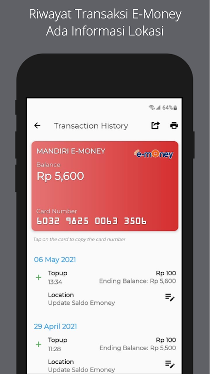 eSaldo Info: Cek semua emoney Screenshot 3 