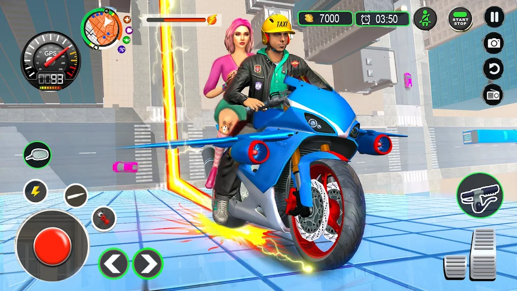 Flying Bike Driving Simulator Screenshot 2 