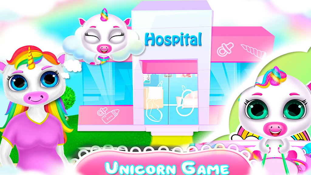 Unicorn newborn babysitter Screenshot 1 