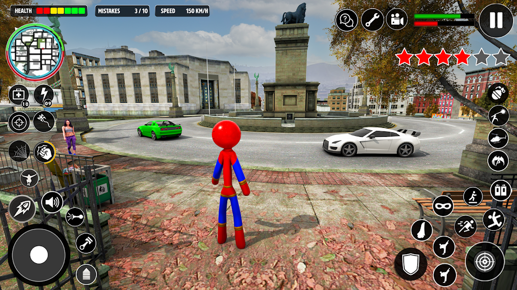 Stickman Rope Hero-Spider Game Screenshot 2 