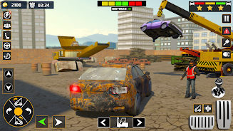 Car Crusher Excavator Games 3d Screenshot 2 