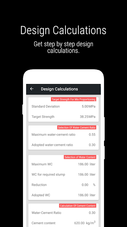 Concrete Mix Design IS-10262 Screenshot 3 