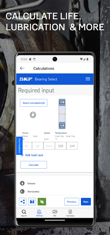 SKF Bearing Assist Screenshot 4 