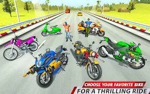 Bike racing: 3D Shooting game Screenshot 3 