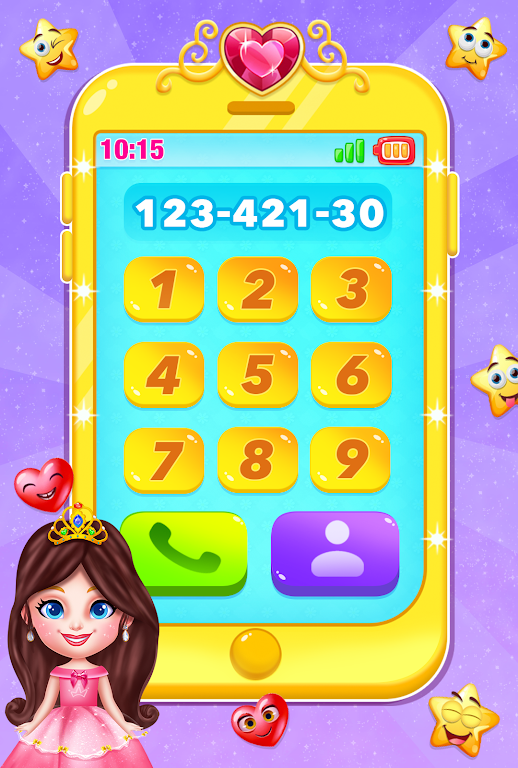 cute princess toy phone game Screenshot 1