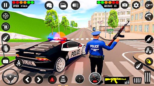 Police Highway Chase in City - Crime Racing Games Screenshot 4